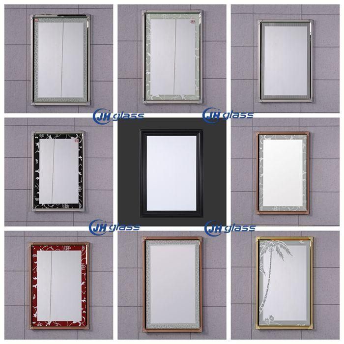 Stainless Steel Deep Frame Full Length Floor Mirror Standing Mirror