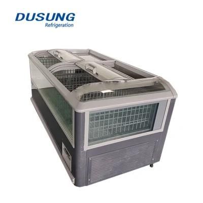 Factory Supply Supermarket Refrigeration Equipment Glass Door Display Refrigerator Showcase