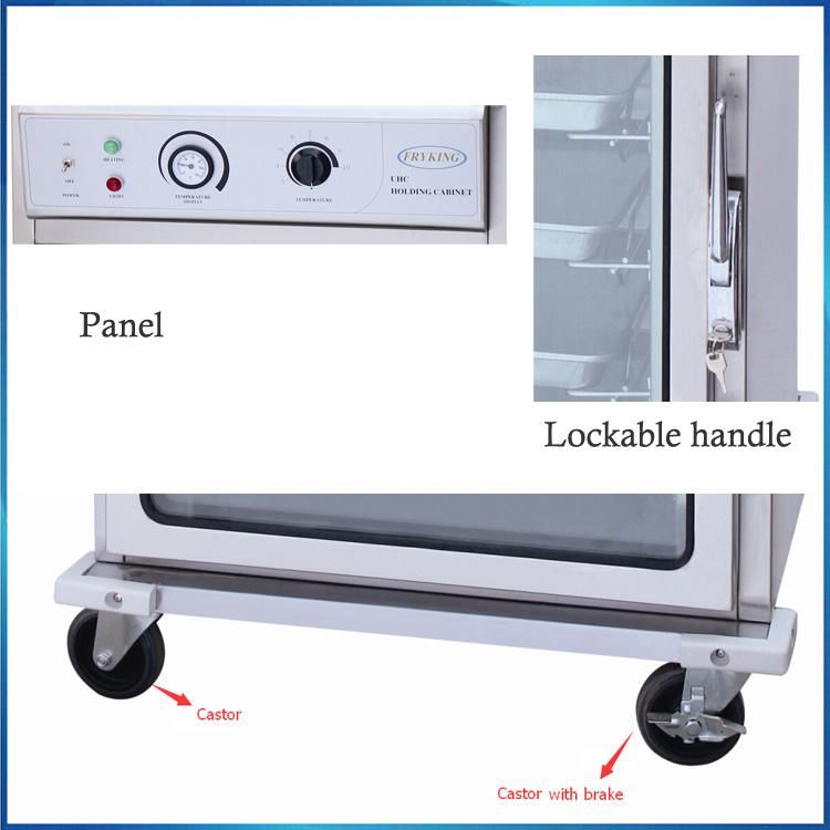 Stainless Steel Hot Food Warming Holding Cabinet for Hotel