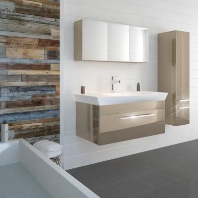 Wholesale Factory Custom High Quality Cheap Complete Plywood PVC Modern Black Island Bathroom Cabinet