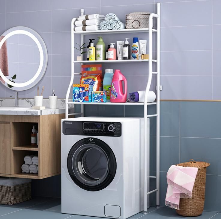 Toilet Bathroom Toilet Rack Floor Restroom Punch-Free Washing Machine Storage Toilet Rack