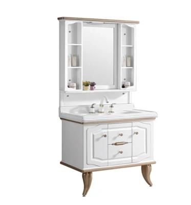 French Style Economic Bathroom Vanity Cabinet with Sinks for Storage