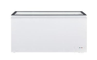 Display Freezer Top Visible Glass Design Flat Door Show Case