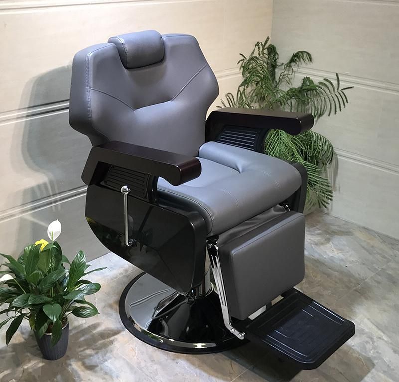 Hl-9279 Salon Barber Chair for Man or Woman with Stainless Steel Armrest and Aluminum Pedal