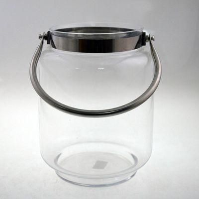 Transparent Cylinder Glass Lantern Candle Holder