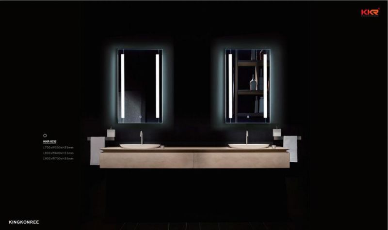 Kkr Bathroom Mirror Wall Mirror Solid Surface Frame Mirror