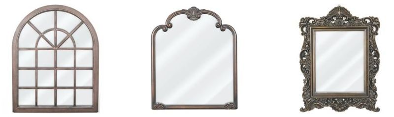 Home Hotel Decor Rectangular PS Framed Mirror Bathroom Vanity Mirror for Makeup Decoration Wall Decor Bedroom and Living Room