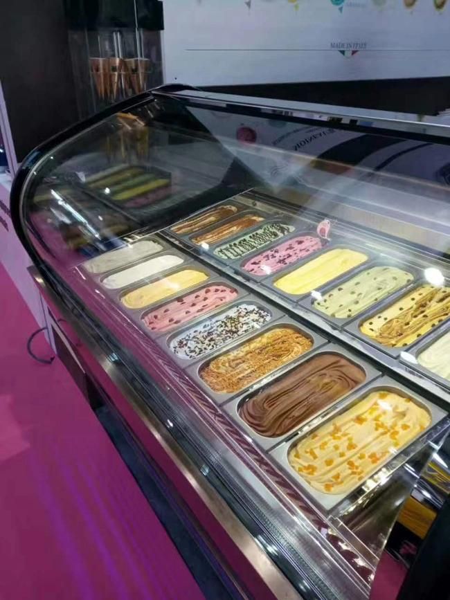 Easy Operate Ice Cream Showcase Portable Popsicle Showcase