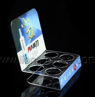 Beer, Beverage Drink Transparent Organic Glass Acrylic Display Stand Shelf