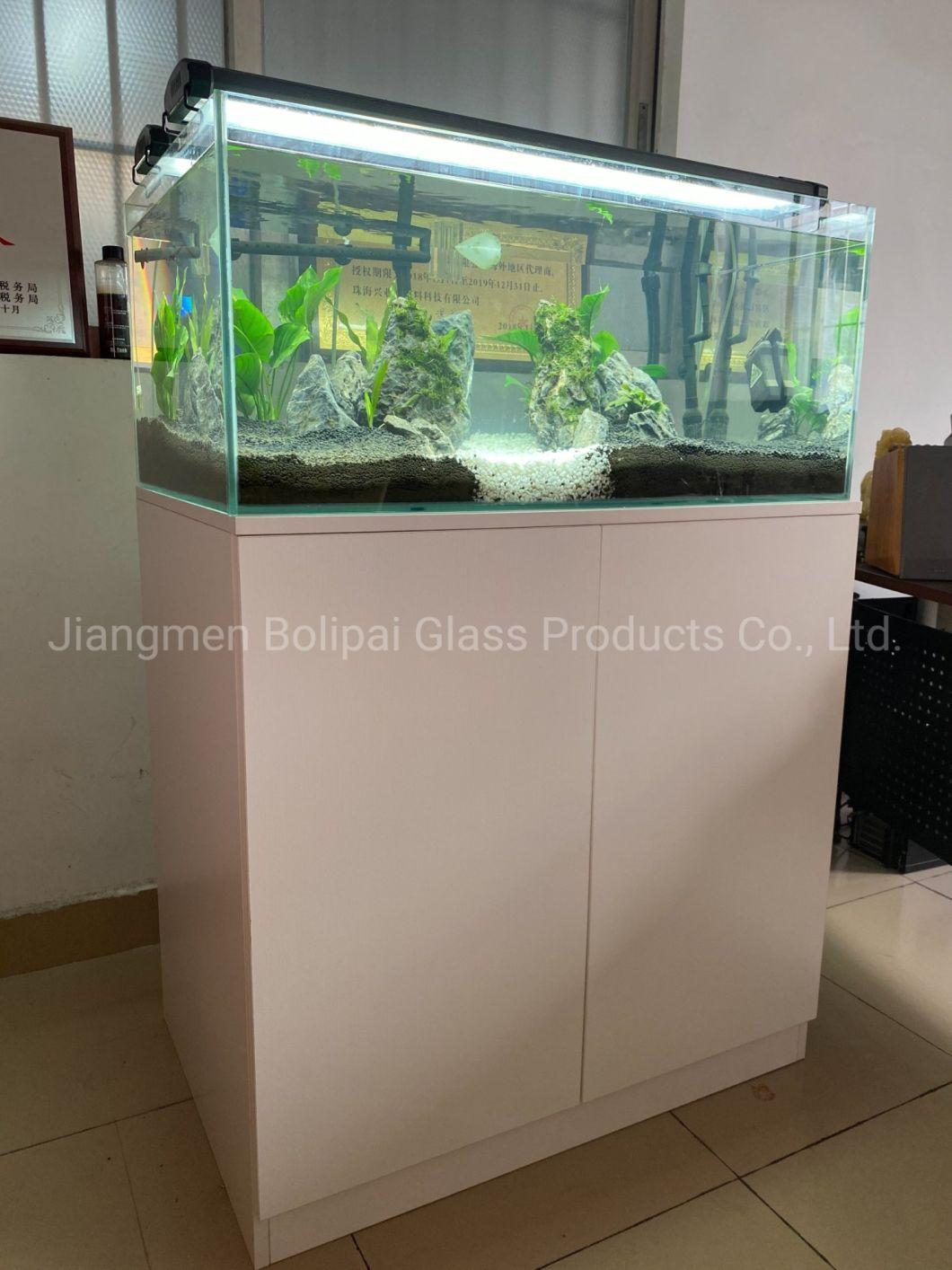 Customized Glass Fish Tank with Wooden Aluminium Cabinet