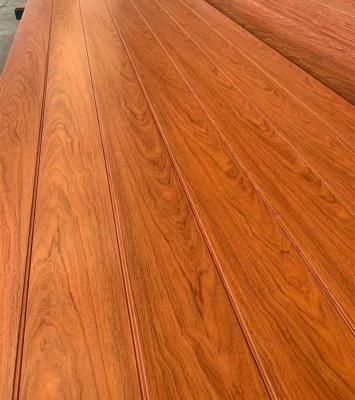 2D/30 Red Siam Rosewood Grain Colour Powder Coating Aluminium Profile