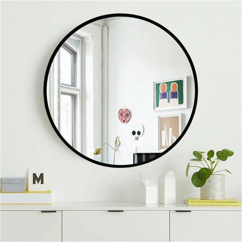 Home Decor Round Decorative Mirror Vanity Cosmitic Mirror Bathroom Frame Mirror for Luxury Bath Furniture