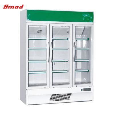 Supermarket Glass Display Cold Upright Showcase Fridge Refrigerators