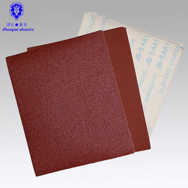 Low Price Aluminum Oxide Emery Cloth Sheets Abrasive Sandpaper Sheets for Glass Wood Metal