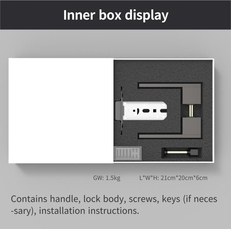 Aluminum Frameless Glass Casement Door Lock