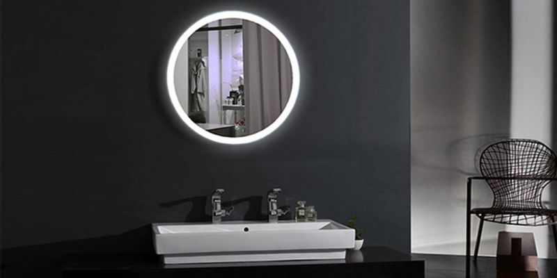 LED Light Wall Round Illuminated Bathroom Mirror