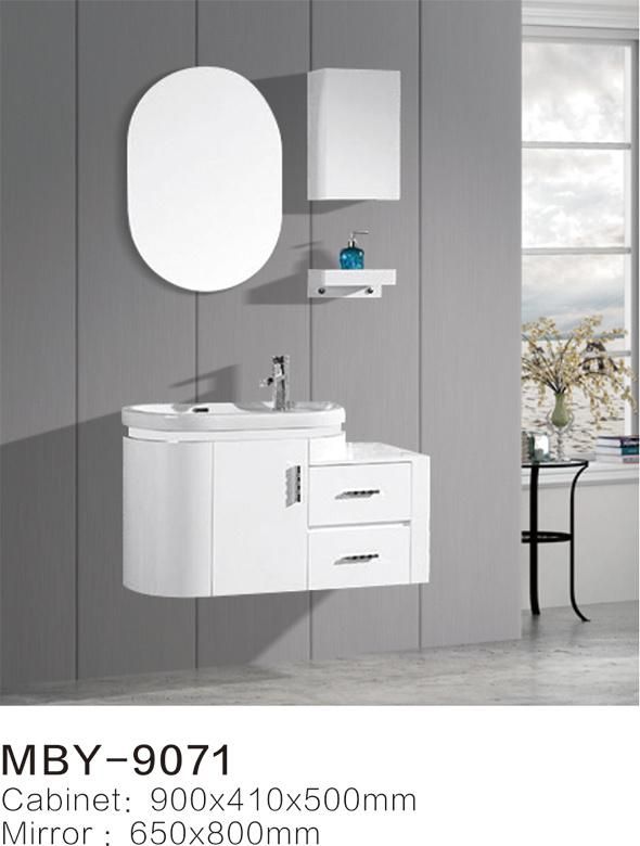 600mm PVC Bathroom Cabinet with Glass Basin