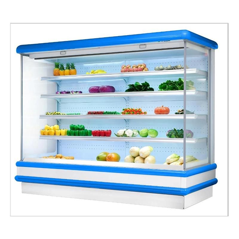 Open Glass Display Showcase Refriger Milk Cooler for Sale