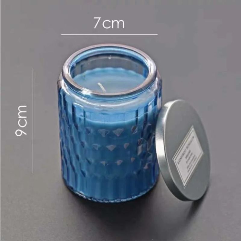 Cylinder Luxury Vessel Frost Mason Jars Straight Glass Candle Holder