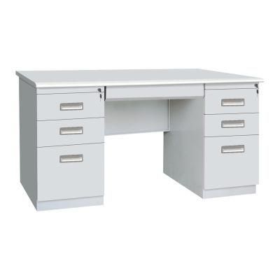 Best Glass Office Desk Manager Desk Office Double Office Desk with Three Drawers