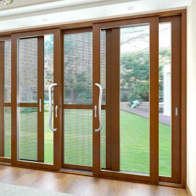 Aluminum Multi Sliding Door Patio Door Tempered Glass Sliding Door