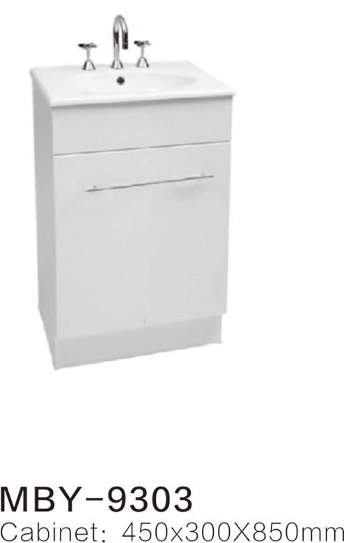 MDF Bathroom Cabinets with 2 Basins and Soft Closing System