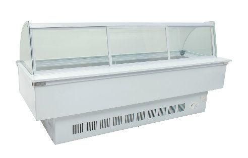 Curved Use Frozen Food Display Cabinet Freezer Sqc-4.0bz