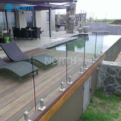 Modern Safety Tempered Glass Balustrade Clear Glass Railing for Balcony Stair