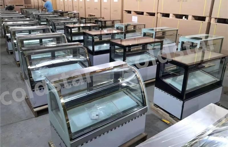 1500mm Commercial Display Chiller Glass Door Bakery Display Fridge Cake Showcase