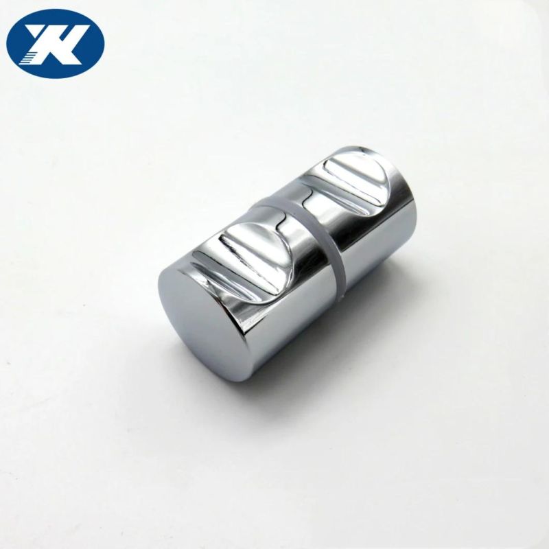 Stainless Steel Solid Polished Double Sided Sliding Door Pull Cabinet Glass Shower Door Knob Bathroom Knob