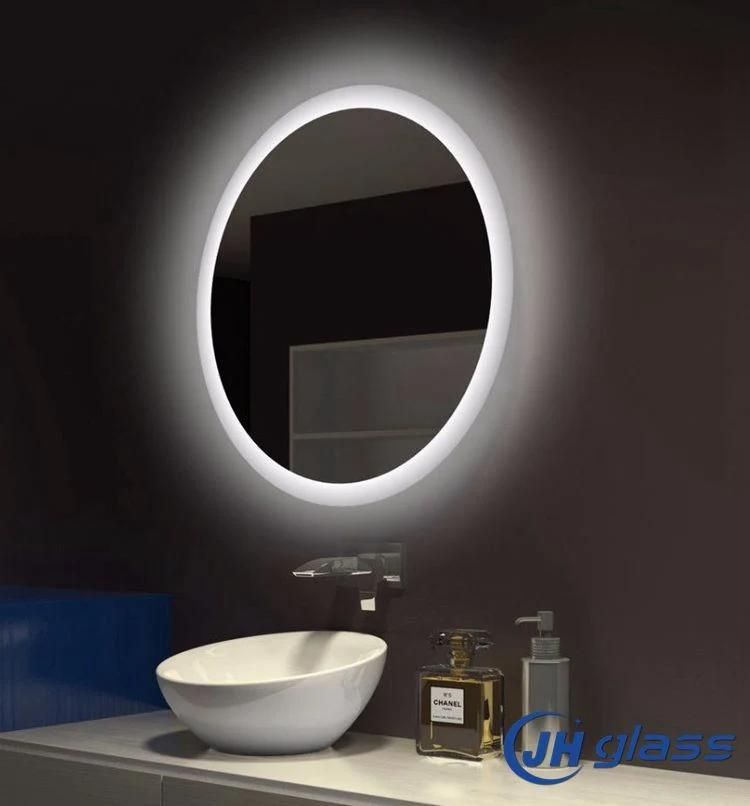 High Quality Extra Clear Silver Coated Bathroom LED Mirror for Hotel Use