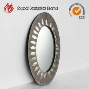 Wall Art Mirror with Metallic Decoration Hotel Furniture (LH-170819)