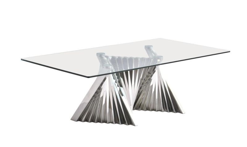 Mirror Polishing Stainless Steel Dining Table