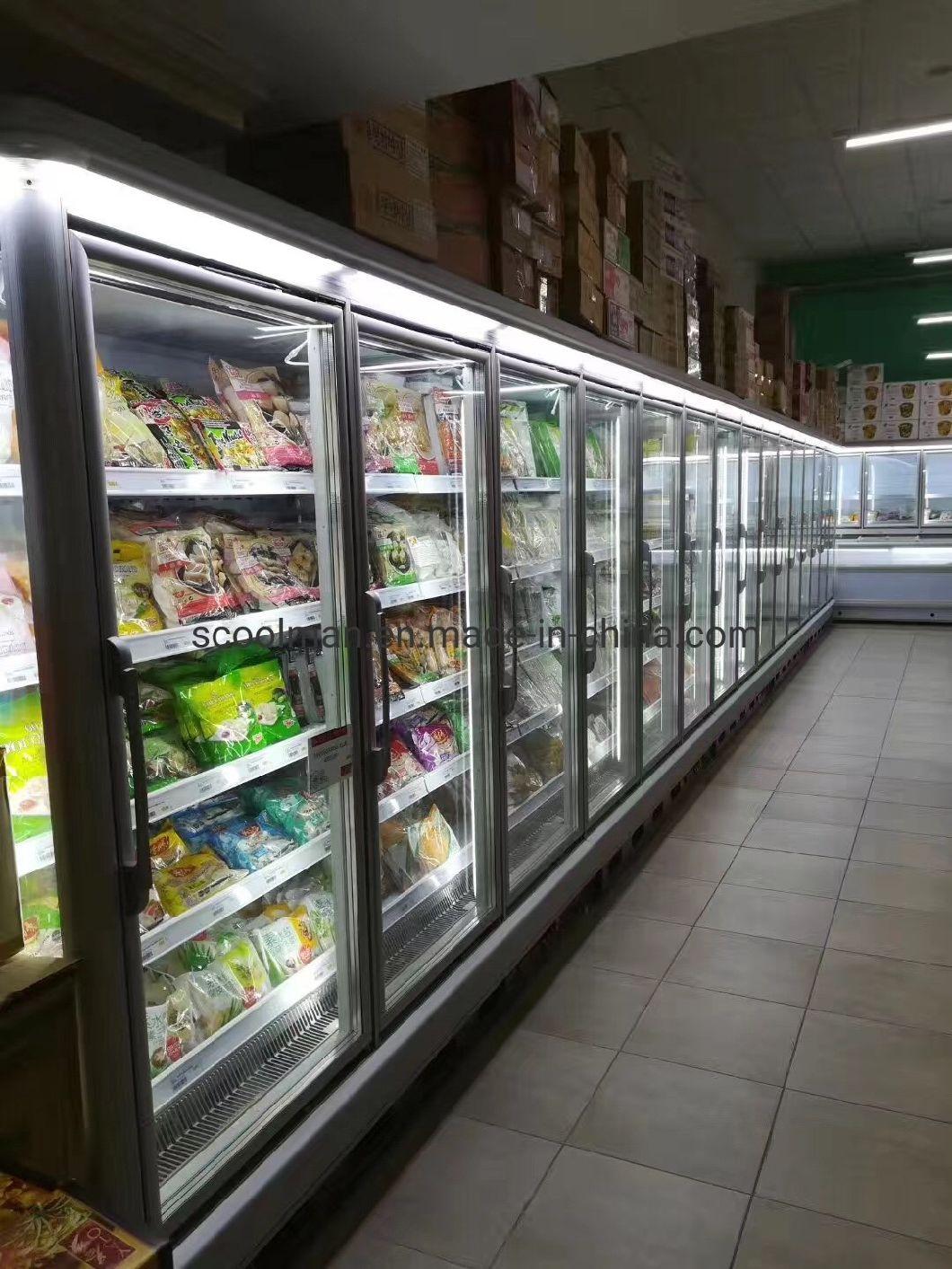 Glass Door Vertical Showcase Refrigerator for Wholesales