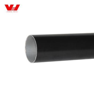 Furniture Black Round Powder Coated 6063 T5 Aluminum Pipe Tube