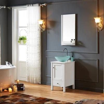 Small Size Solidwood Bathroom Cabinet India Market 1003A