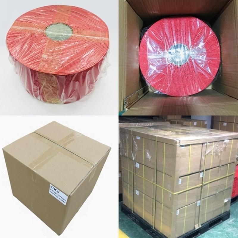 Glass Separator EVA Pads with Red PVC Rubber Cling Foam for Shipping on Rolls