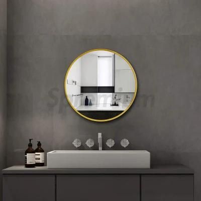 Gold Frame LED Mirror Water Proof Bathroom Mirror Smart Mirror Wholesale LED Bathroom Backlit Wall Glass Vanity Mirror Silical Tube