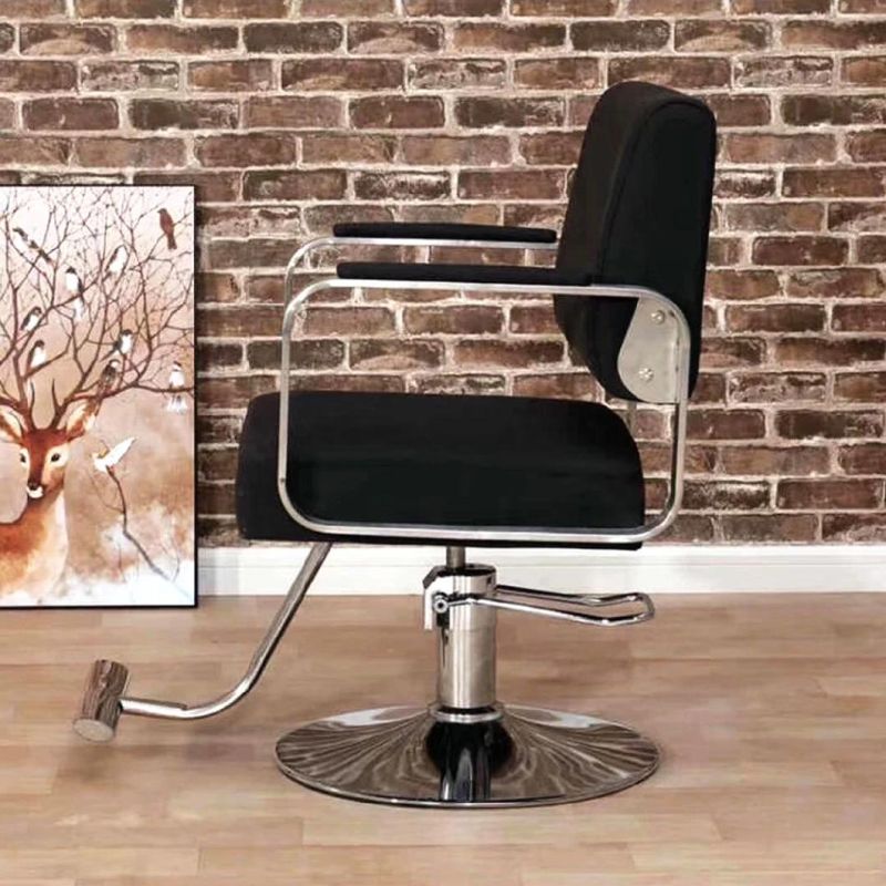 Hl-7252 Salon Barber Chair for Man or Woman with Stainless Steel Armrest and Aluminum Pedal