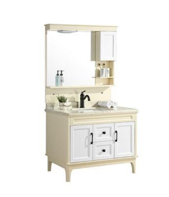 Waterproof Makeup Standard Wash Basin Price Vanities Set Solid Wood Bathroom Vanity Cabinet Modern