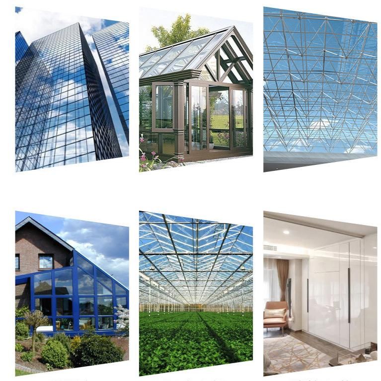 2mm/3mm/4mm/5mm/6mm/8mm/10mm/12mm/15mm/19mm Clear Float Glass Transparent Glass Tempered Glass for Building