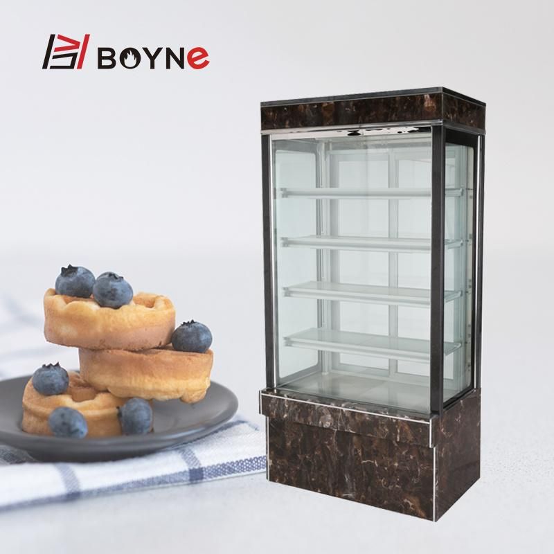 Commercial Vertical Bakery Shop 5 Layer Cake Display Showcase
