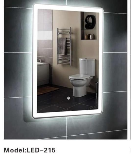 Simple Frameless Crystal LED Smart Bathroom Furniture Wall Mirror