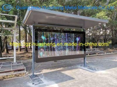 Stainless Steel Cheap Outdoor Bus Station Bus Stop Smoking Shelter