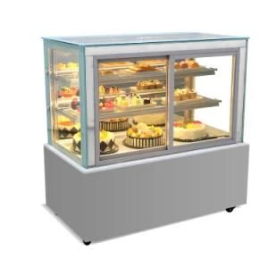 Stainless Steel Commercial Kitchen CD1200b Cake Display Refrigerator Showcase Glass Dessert Cabinet for Bakery Equipment