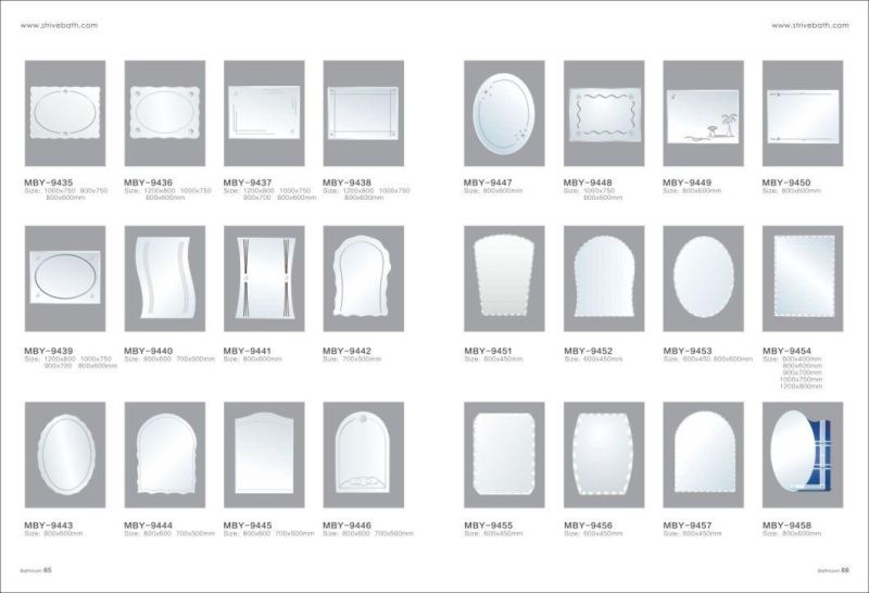 Fashion Hot Sell Decorative Cosmetic Wall Bathroom Mirror