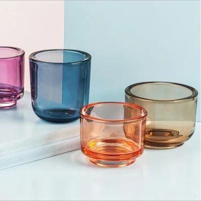 Vss Luxury Colored Thick Wall Votive Glass Candle Holder for Home Decor