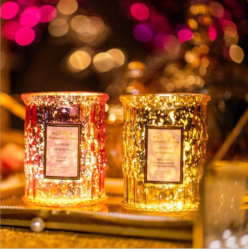 Fancy Mercury Glass Votive Tealight Candle Holders for Wedding