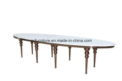 Golden Metal Furniture Wedding Table Design Hot Sale Table