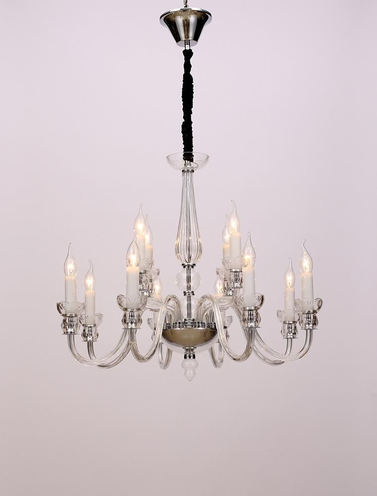 2021 New Design European Style Classic Living Room Indoor Six Lights Glass Chandelier Lights